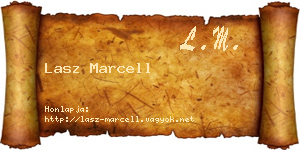 Lasz Marcell névjegykártya