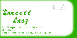 marcell lasz business card